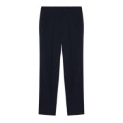 Oltre Crepe-Scuba Joggers med Elastisk Midja Blue, Dam