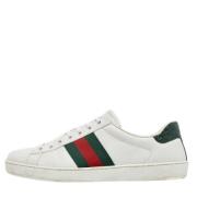 Gucci Vintage Pre-owned Laeder sneakers White, Herr