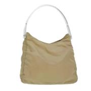 Prada Vintage Pre-owned Nylon prada-vskor Beige, Dam