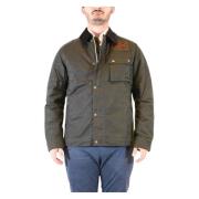 Barbour Quiltad Sammet Krage Jacka Green, Herr