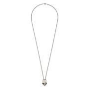 Alexander McQueen Split Skull Sterling Silver Halsband Gray, Herr