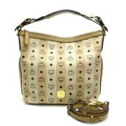 MCM Pre-owned Pre-owned Canvas handvskor Beige, Dam