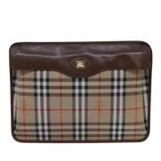 Burberry Vintage Pre-owned Canvas kuvertvskor Multicolor, Dam