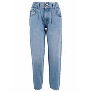 YES ZEE Högmidjade denim jeans regular fit Blue, Dam