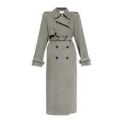 The Attico Denim Trench Gray, Dam