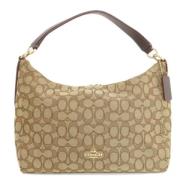 Coach Pre-owned Pre-owned Canvas axelremsvskor Brown, Dam