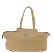 Fendi Vintage Pre-owned Laeder axelremsvskor Beige, Dam