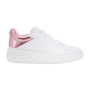 Jimmy Choo Vita Sneakers Snörning Logo Läder White, Dam