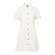 Tommy Hilfiger Denim Cutout Klänning White, Dam