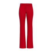 Marella Straight Trousers Red, Dam