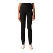 Emporio Armani Mörk Denim Fem-Ficks Slim Jeans Black, Dam