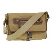 Prada Vintage Pre-owned Nylon prada-vskor Beige, Dam