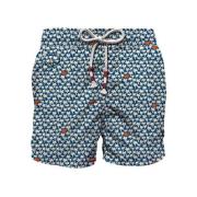 MC2 Saint Barth Palmtryck Badshorts Lighting 70 Multicolor, Herr