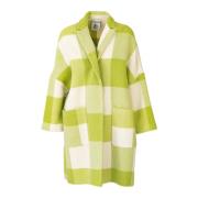 Semicouture Vichy Check Coat Multicolor, Dam