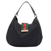 Gucci Vintage Pre-owned Canvas gucci-vskor Black, Dam