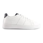 National Standard Handgjorda vita marinblå sneakers White, Herr