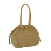 Prada Vintage Pre-owned Nylon prada-vskor Beige, Dam