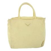 Prada Vintage Pre-owned Nylon prada-vskor Beige, Dam