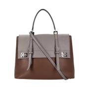 Prada Vintage Pre-owned Laeder crossbodyvskor Brown, Dam