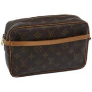 Louis Vuitton Vintage Pre-owned Canvas kuvertvskor Brown, Dam