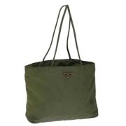 Prada Vintage Pre-owned Nylon prada-vskor Green, Dam