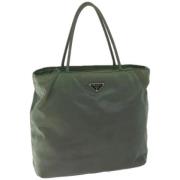 Prada Vintage Pre-owned Nylon prada-vskor Green, Dam