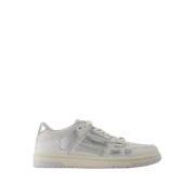 Amiri Vita Metalliska Låga Top Sneakers White, Dam