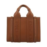 Chloé Woody Mini Tote Väska Brun Brown, Dam