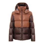 Colmar Kort Herr Eco-Läder Pufferjacka Brown, Herr