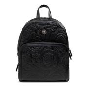 Versace Ryggsäck med Barocco-mönster Black, Herr