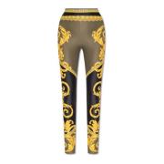 Versace Leggings med La Coupe des Dieux-mönster Multicolor, Dam