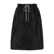 Maison Margiela Elegant Svart Polyesterblandad Kjol Black, Dam