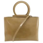 Salvatore Ferragamo Pre-owned Pre-owned Laeder handvskor Beige, Dam