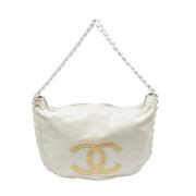 Chanel Vintage Pre-owned Laeder handvskor White, Dam