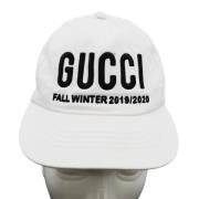 Gucci Vintage Pre-owned Bomull hattar-och-kepsar White, Dam