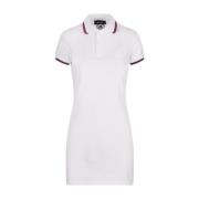 Dsquared2 Vit Polo-Stil Midi Klänning White, Dam