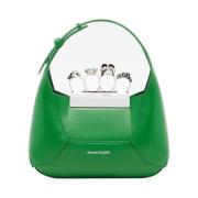 Alexander McQueen Mini Jewelled Hobo Väska - Grön Green, Dam