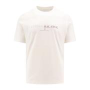 Brunello Cucinelli Vit Logo Print T-shirt White, Herr