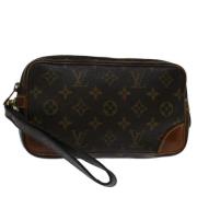 Louis Vuitton Vintage Pre-owned Canvas kuvertvskor Brown, Dam