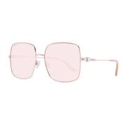 Jimmy Choo Stiliga fyrkantiga solglasögon med UV-skydd Pink, Dam