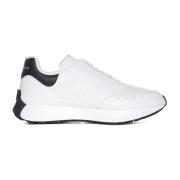 Alexander McQueen Vita Sneakers med Logotryck White, Herr