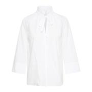 InWear Ren Vit Blus med V-ringning White, Dam