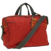 Prada Vintage Pre-owned Nylon prada-vskor Red, Dam