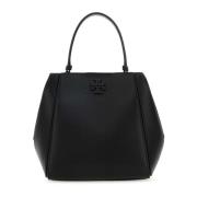 Tory Burch Snygg Svart Läderhandväska Black, Dam