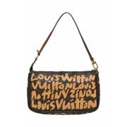 Louis Vuitton Vintage Pre-owned Laeder kuvertvskor Brown, Dam