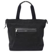 Yves Saint Laurent Vintage Pre-owned Canvas handvskor Black, Dam