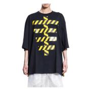 Walter Van Beirendonck Skeleton-T Oversized Tee Svart Black, Herr