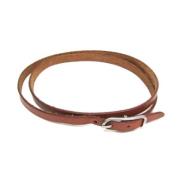 Hermès Vintage Pre-owned Laeder armband Brown, Dam