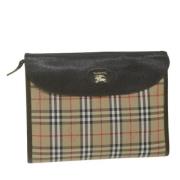 Burberry Vintage Pre-owned Canvas kuvertvskor Multicolor, Dam