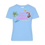 MC2 Saint Barth Emilie T-shirt Blue, Dam